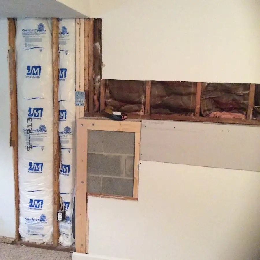Wall insulation replacement during Contents Cleaning & Restoration in Lecanto